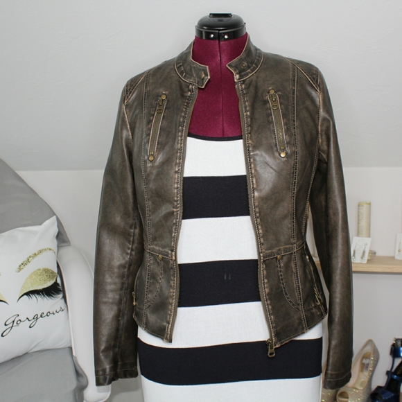 TCEC Jackets & Blazers - TCEC vegan leather jacket